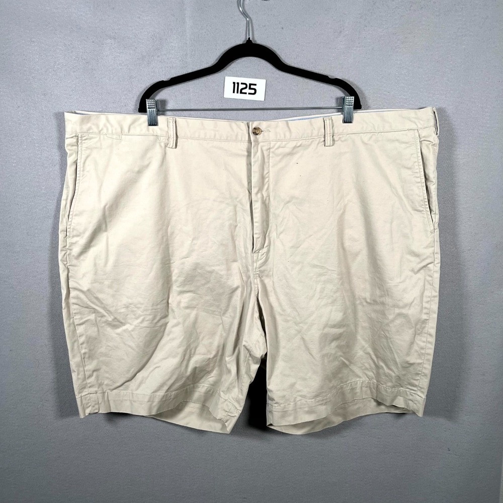 Polo Ralph Lauren‎ Chino Shorts Mens 54 Beige Stretch Classic Fit Flat Front